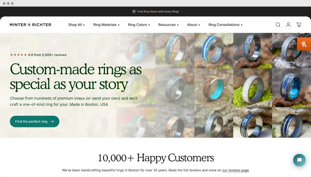 Minter & Richter Designs homepage